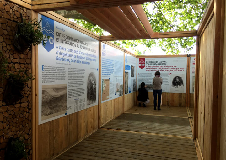 Graphic design for Exposition Voguent les vins