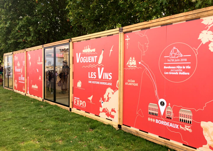 Graphic design for Exposition Voguent les vins