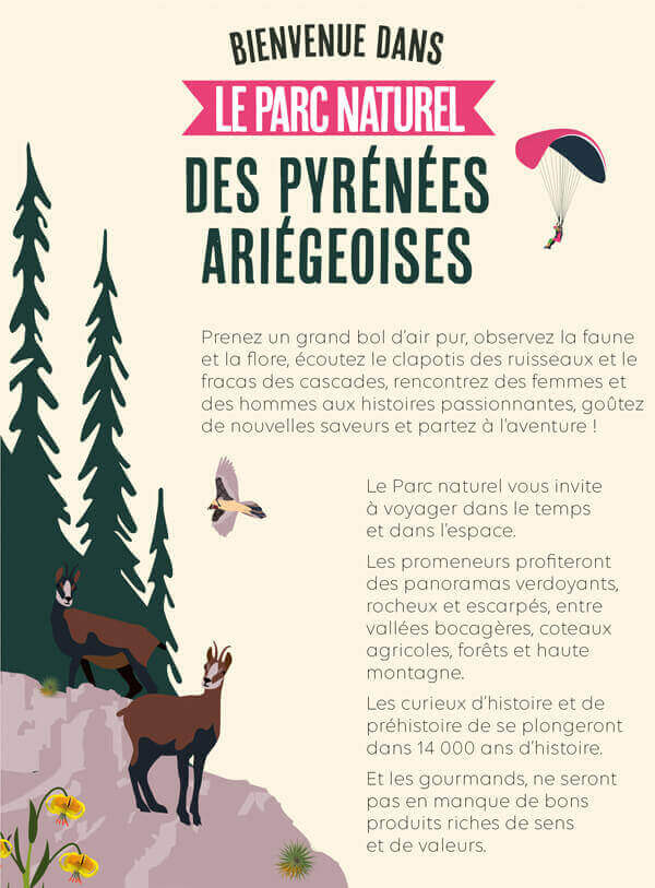 Pyrenees Ariegeoises Natural Park illustrated guide