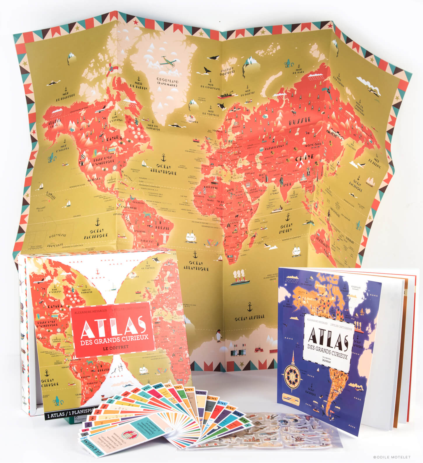 Atlas of the Curious Children's illustrated map