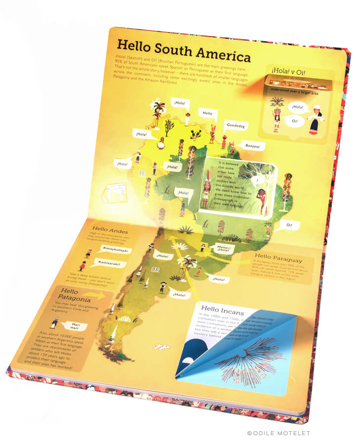 Hello World children's illustrated atlas South America
