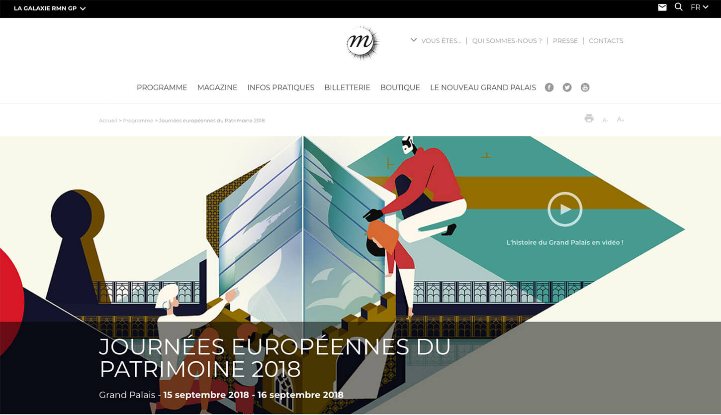 French European Heritage Days website slider