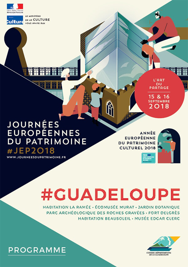 French European Heritage Days 2018 Guadeloupe Poster