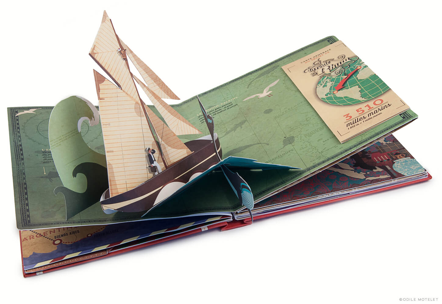 Voyages et Routes de Légende animated pop-up boat