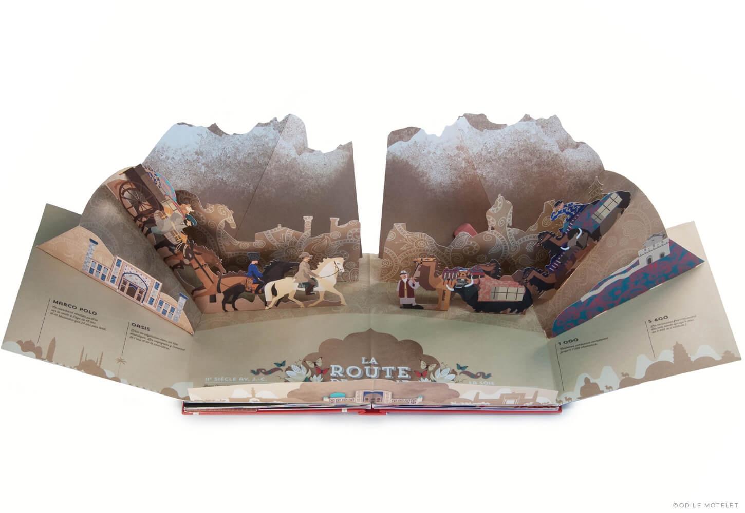 Voyages et Routes de Légende animated pop-up book Silk Road
