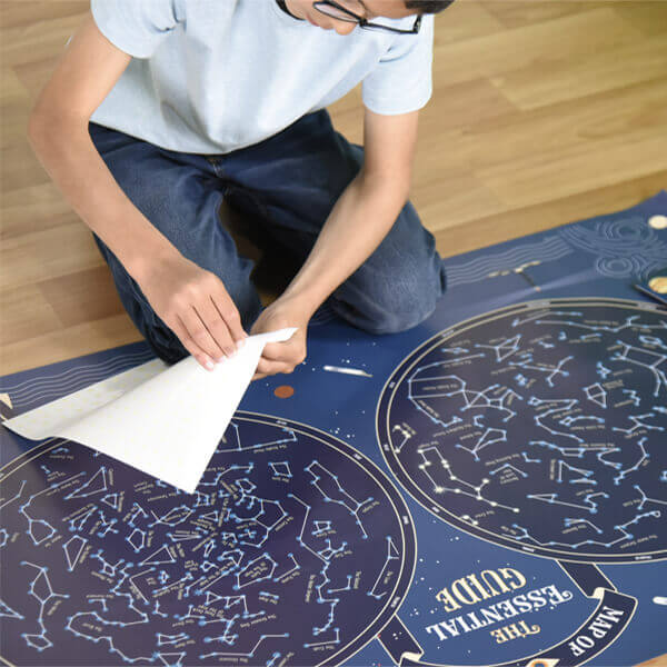 Map of the sky Poppik sticky poster